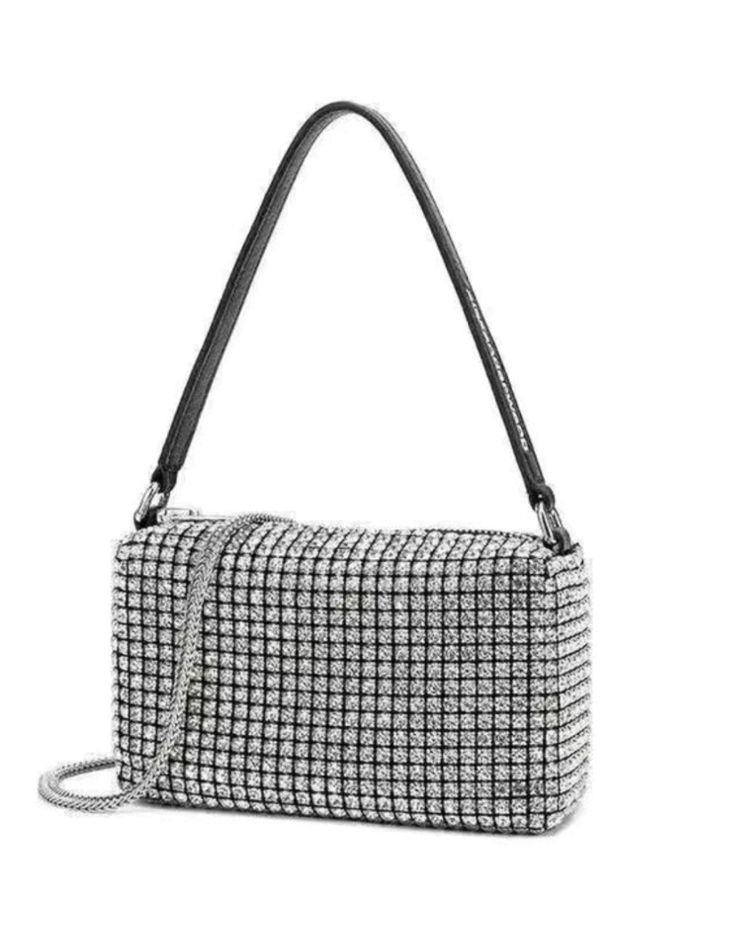 Black & Silver Rectangular Bag - Orchid Boutique - Orchid Boutique