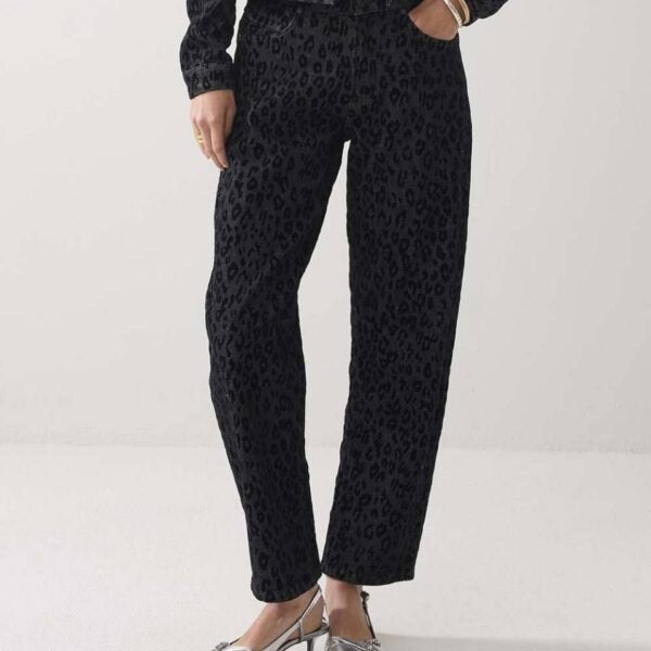Black Leopard Denim - Summum - Orchid Boutique