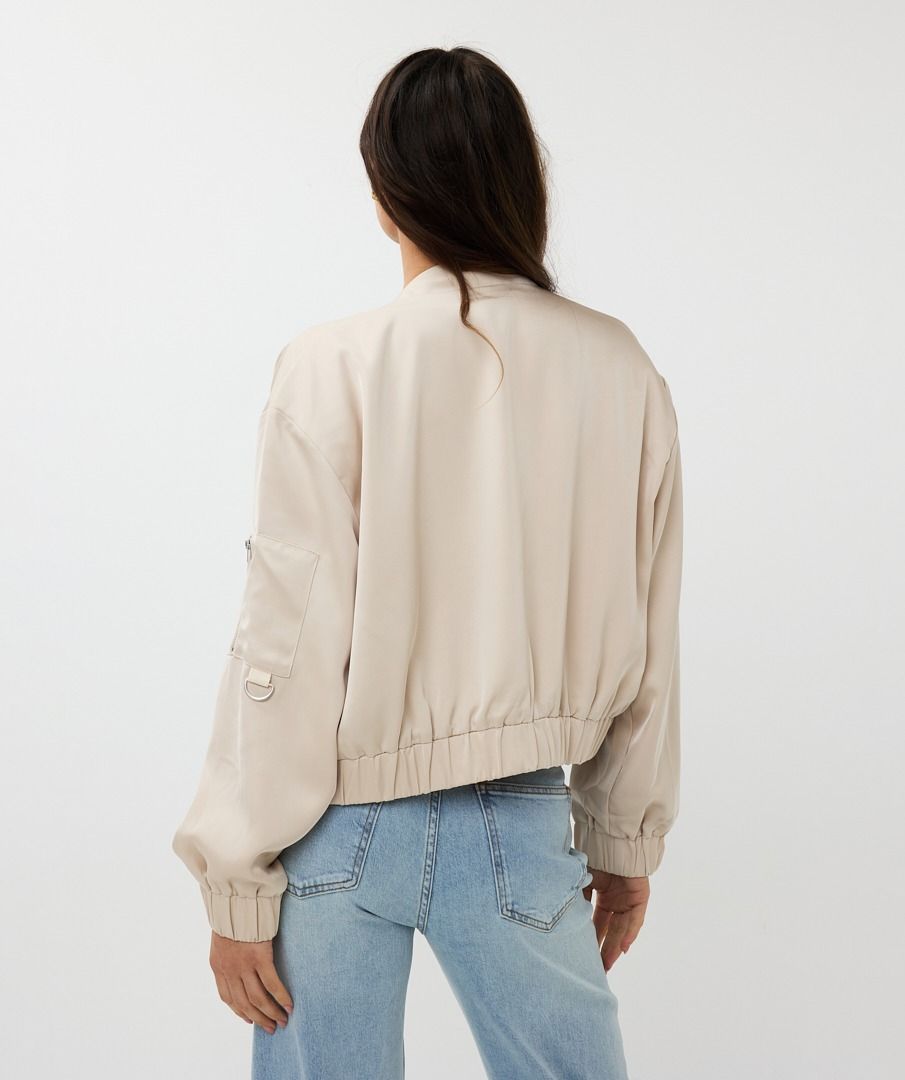 Satin Bomber Jacket