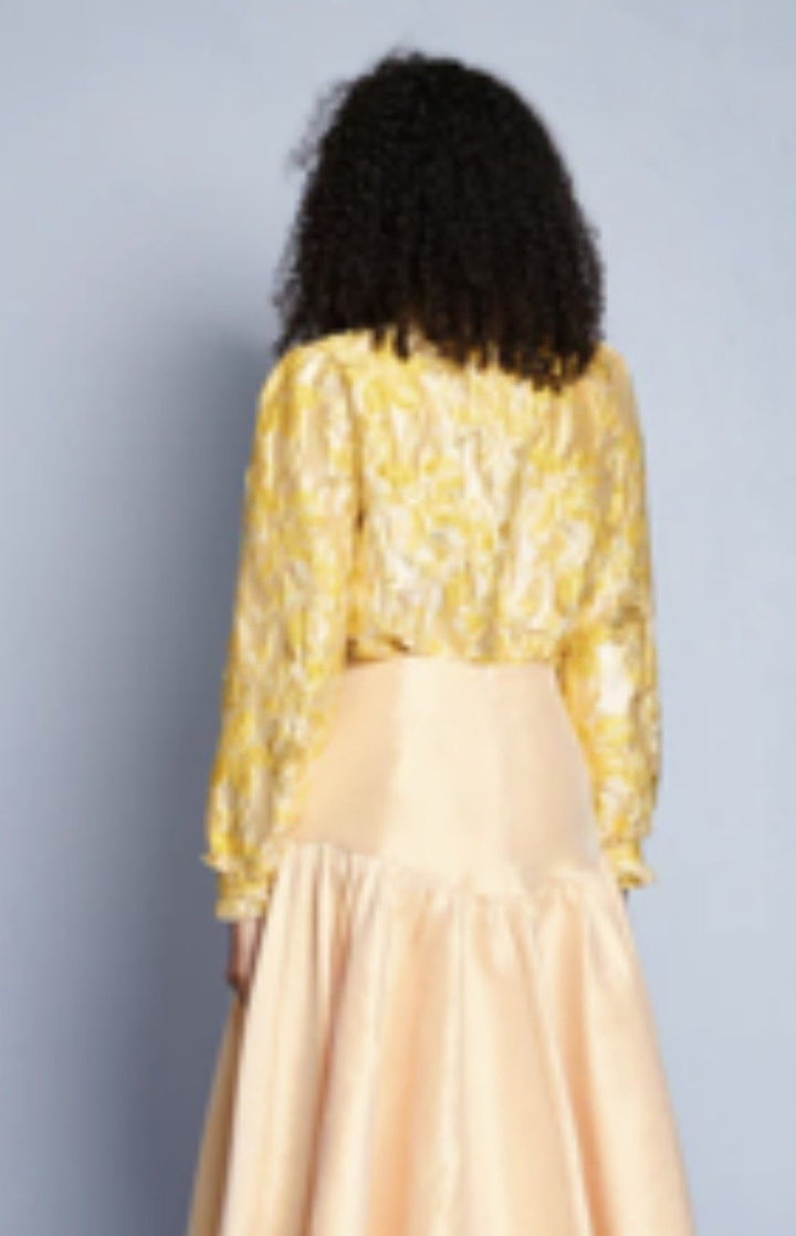 Ochre Jacquard Blouse - Sister Jane - Orchid Boutique