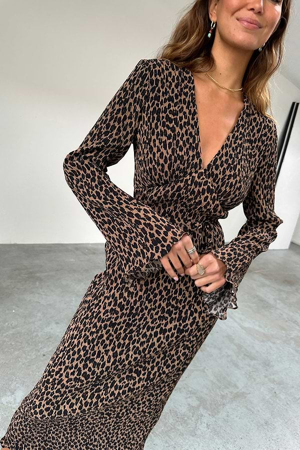 Celeste Leopard Dress