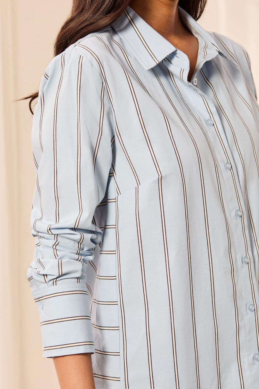 Blue Fog Stripped Shirt