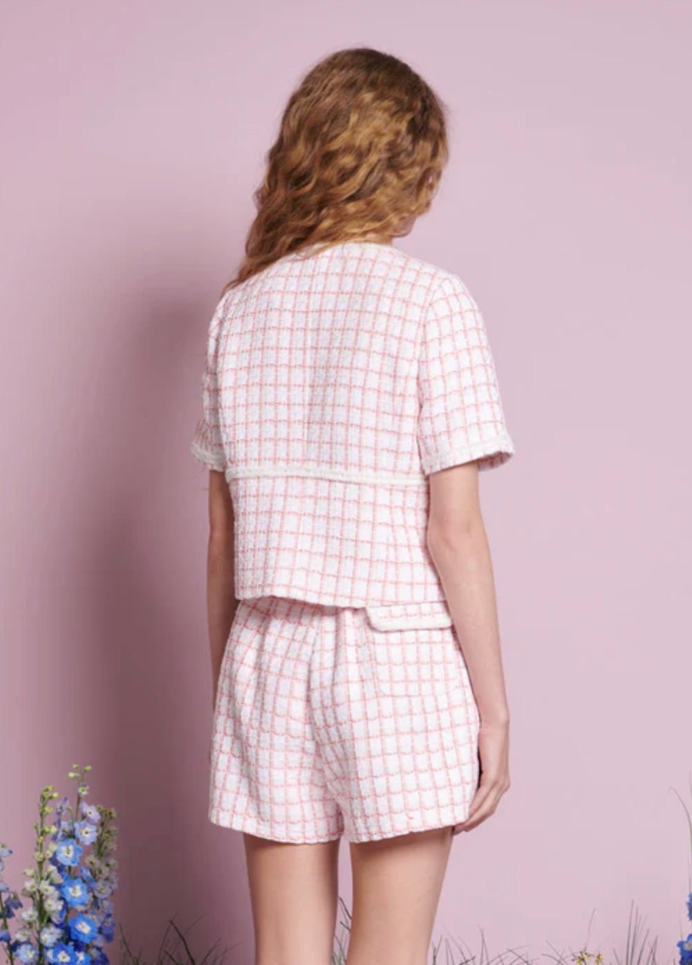 Wildflower Tweed Tie Top