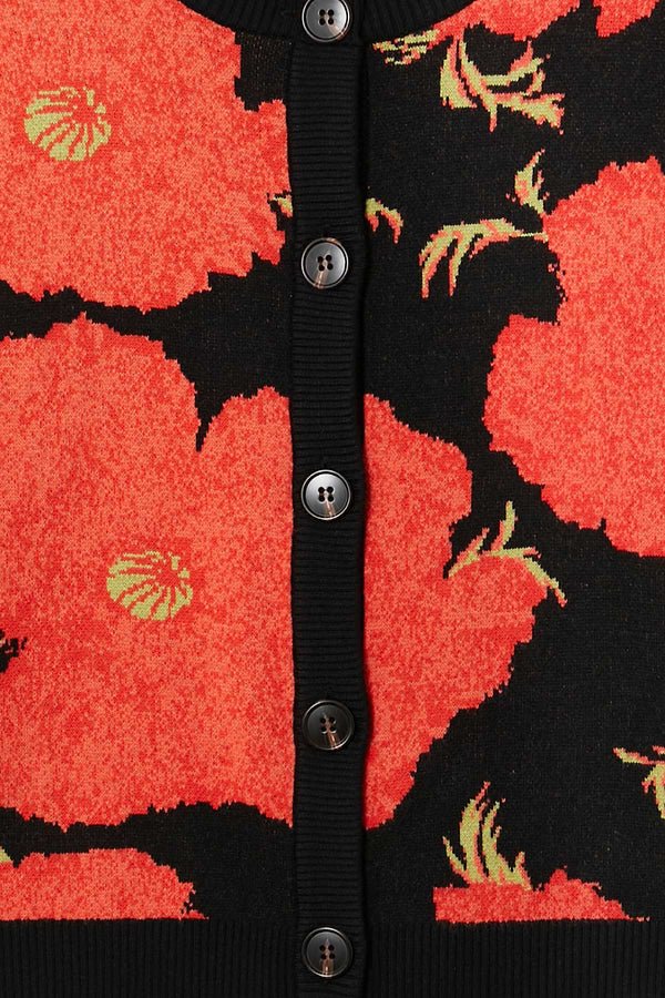 Black Poppy Cardigan - Never Fully Dressed - Orchid Boutique