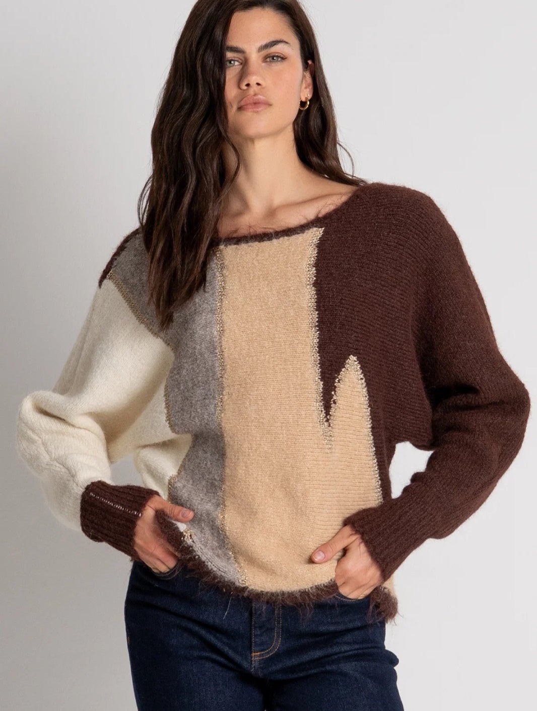 Boat neck Sweater - Fracomina - Orchid Boutique