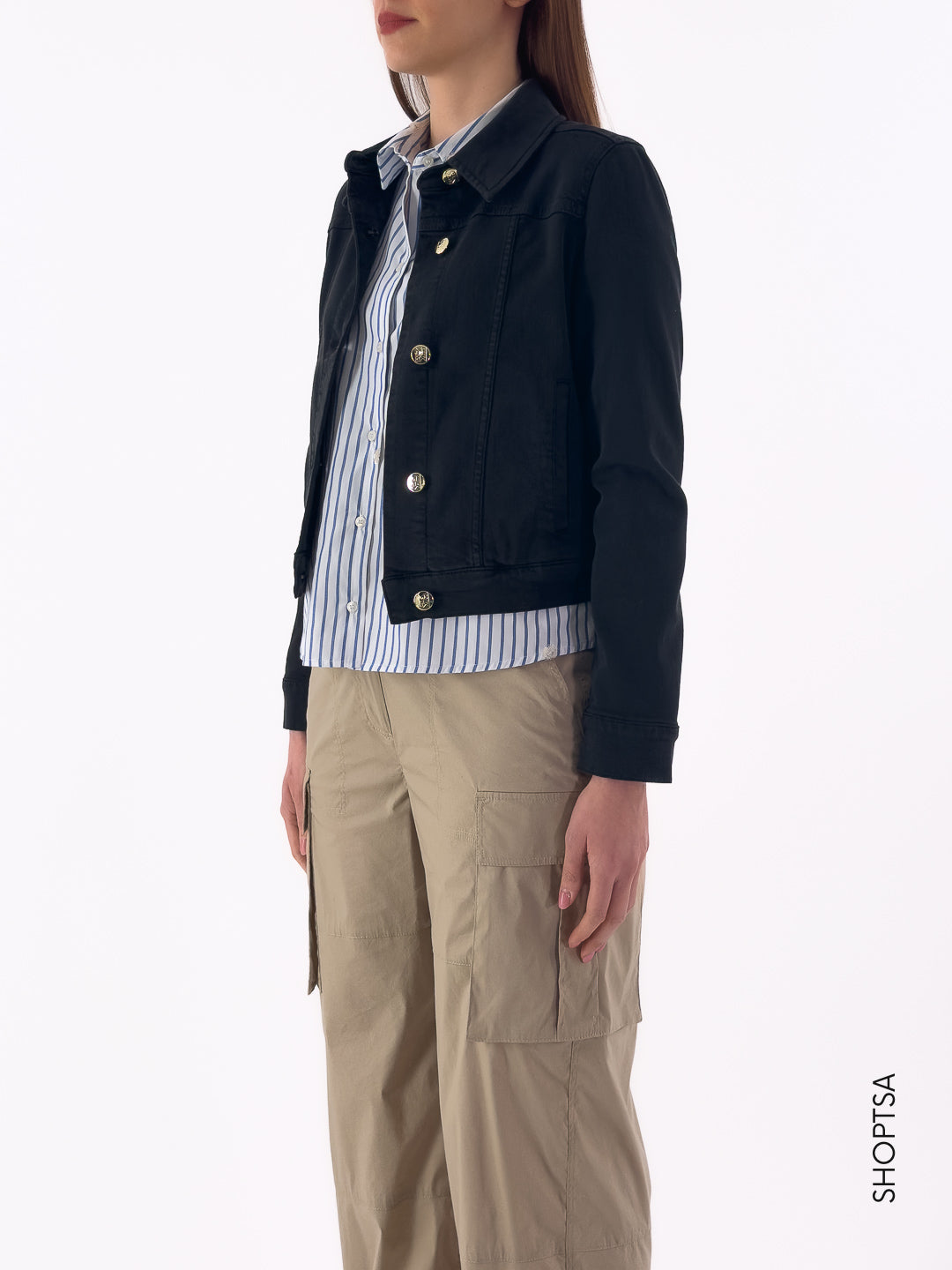 Eridini Navy Denim Jacket