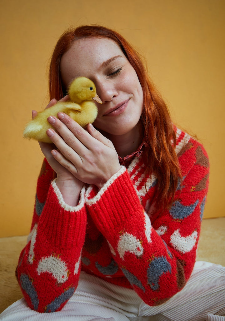 CHIRP RED SWEATER