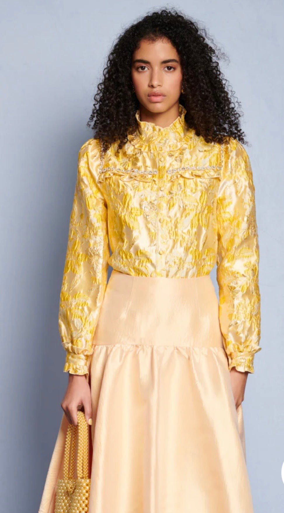 Ochre Jacquard Blouse - Sister Jane - Orchid Boutique