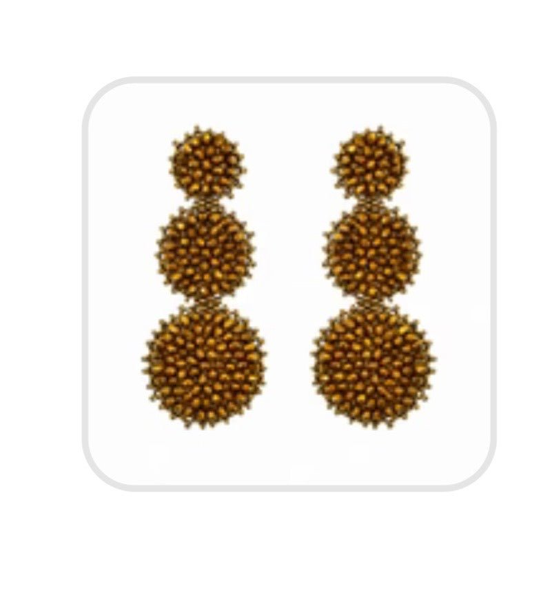 Bronze Tripple Circle - Orchid Boutique - Orchid Boutique