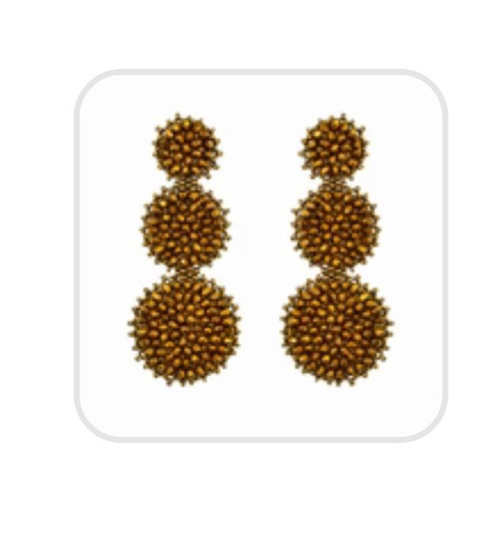 Bronze Tripple Circle - Orchid Boutique - Orchid Boutique
