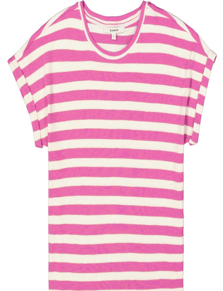 Striped Tee Pink