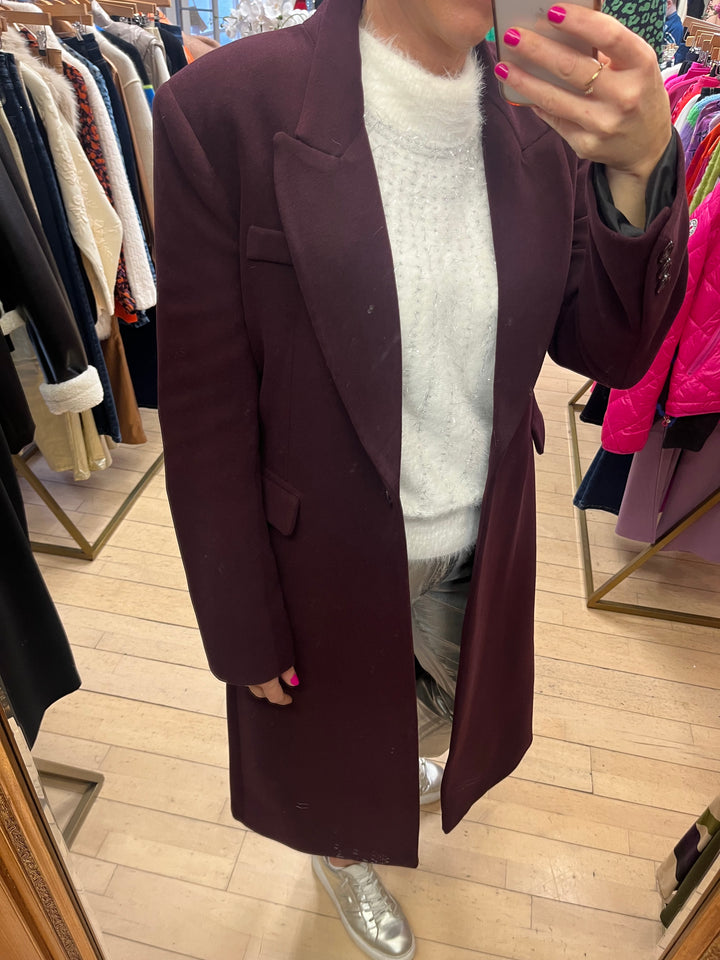 Plum Coat | Access | Orchid Boutique