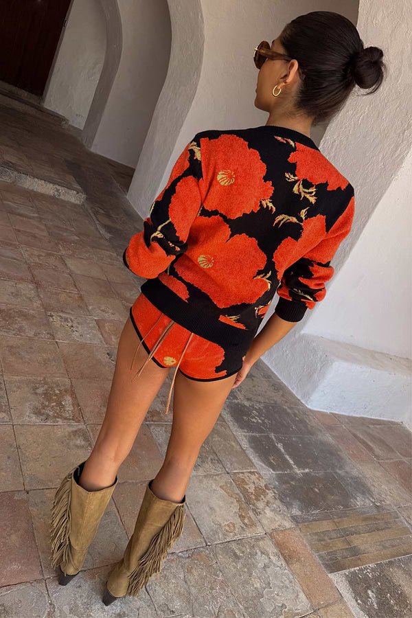 Black Poppy Cardigan - Never Fully Dressed - Orchid Boutique