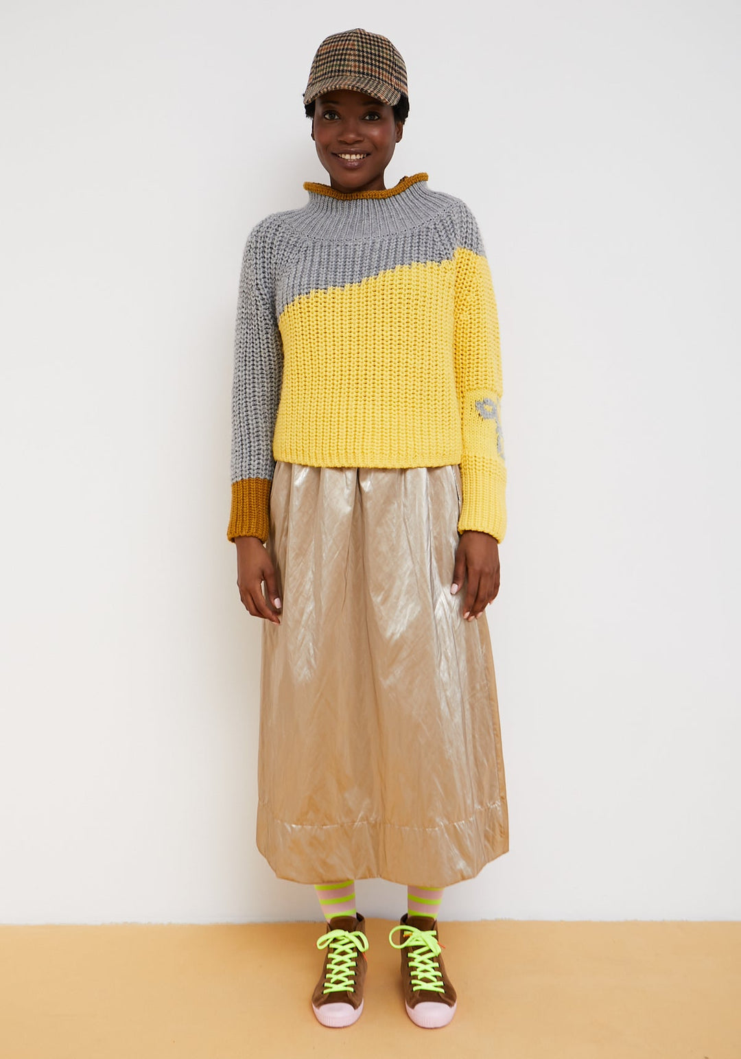 Mousse Gold Metallic Skirt