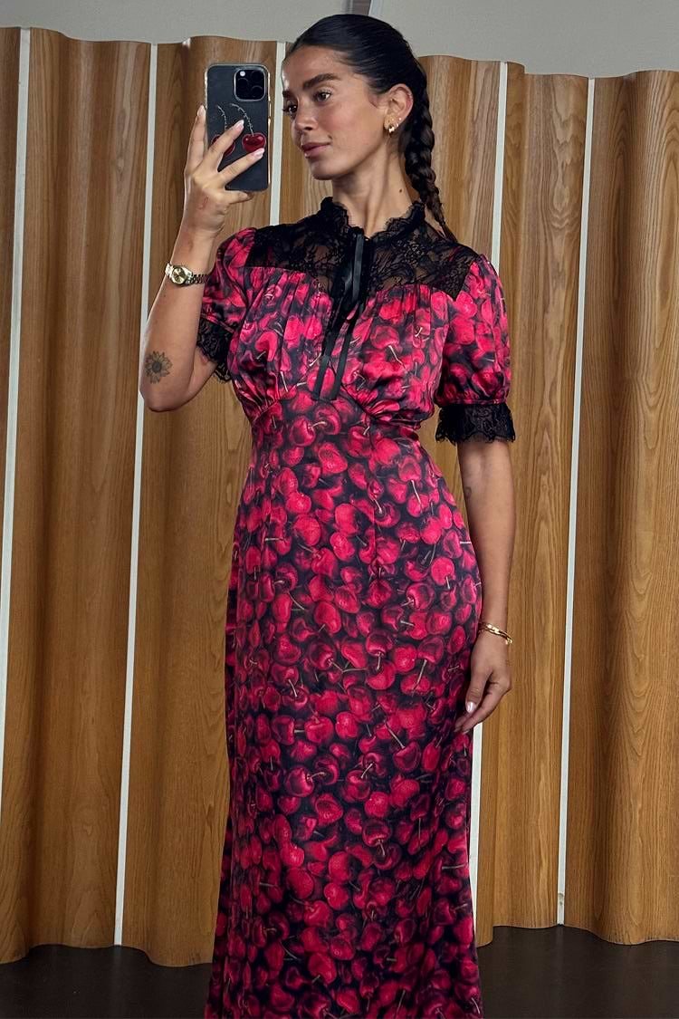 Cherry Lyla Dress - Never Fully Dressed - Orchid Boutique