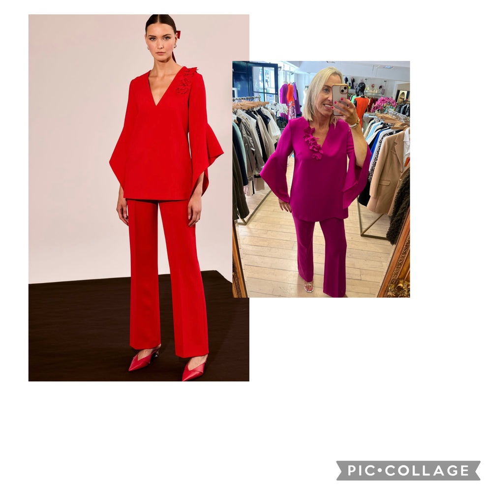 Bibi Trouser Suit Pink - Carla Ruiz - Orchid Boutique