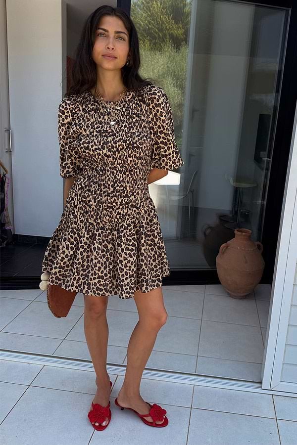 Nara Leopard Mini Dress - Never Fully Dressed - Orchid Boutique