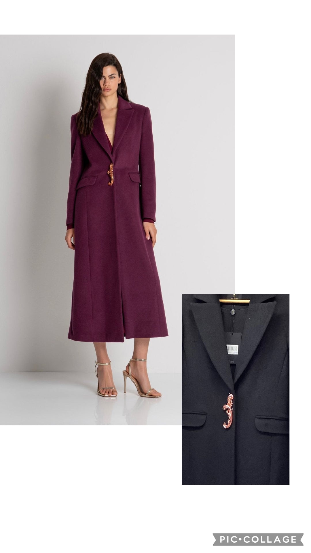 Black coat - Fracomina - Orchid Boutique