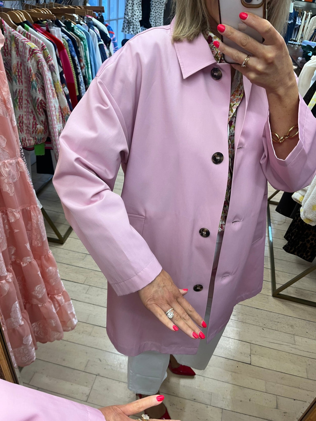 Valle Raincoat Pink - Emme - Orchid Boutique