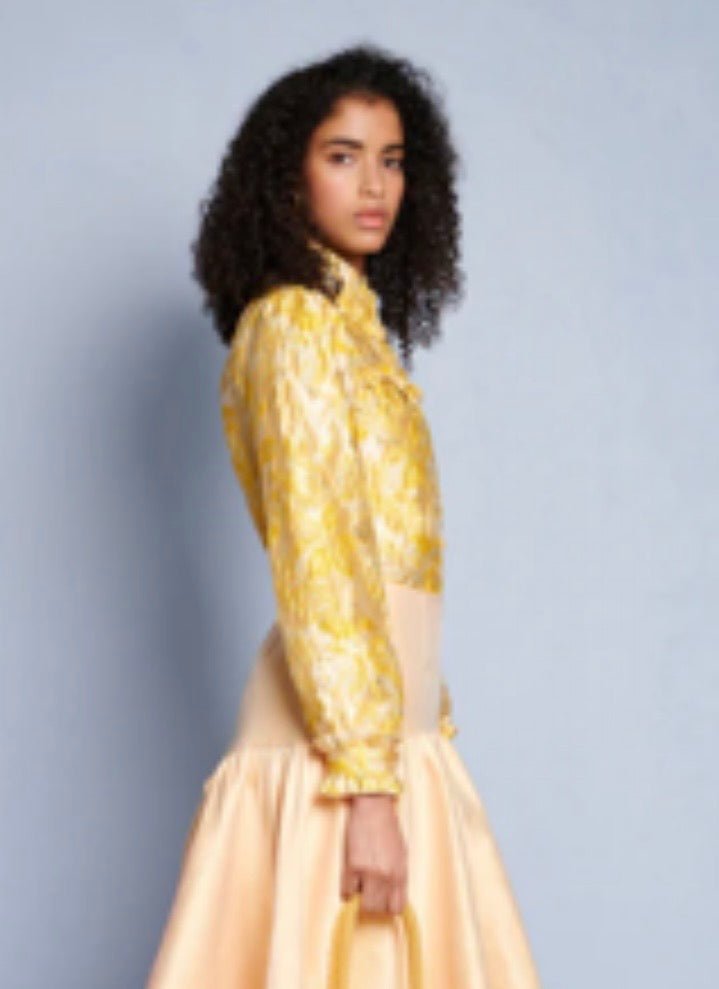 Ochre Jacquard Blouse - Sister Jane - Orchid Boutique