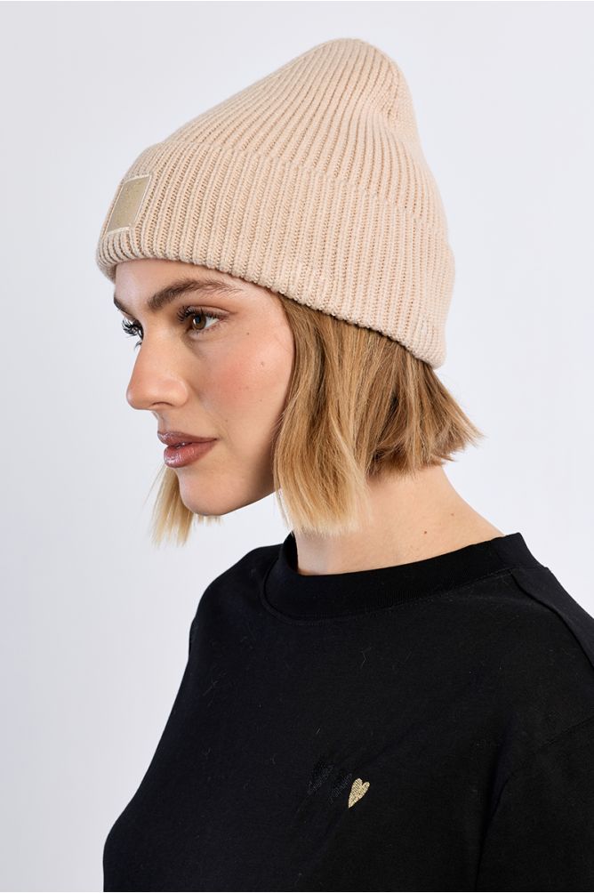 Heart Hat Beige