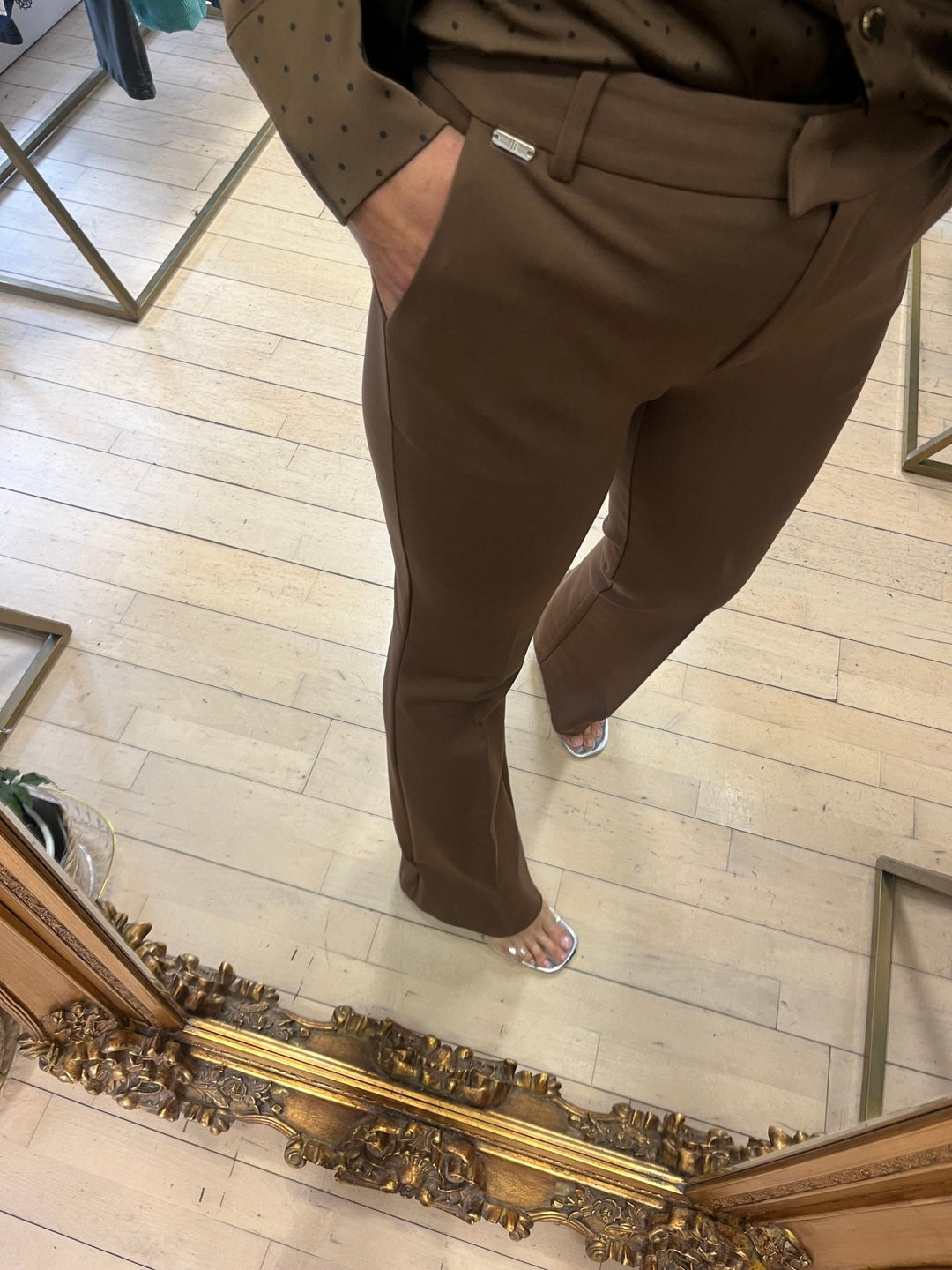 Bootcut Coffee - Fracomina - Orchid Boutique