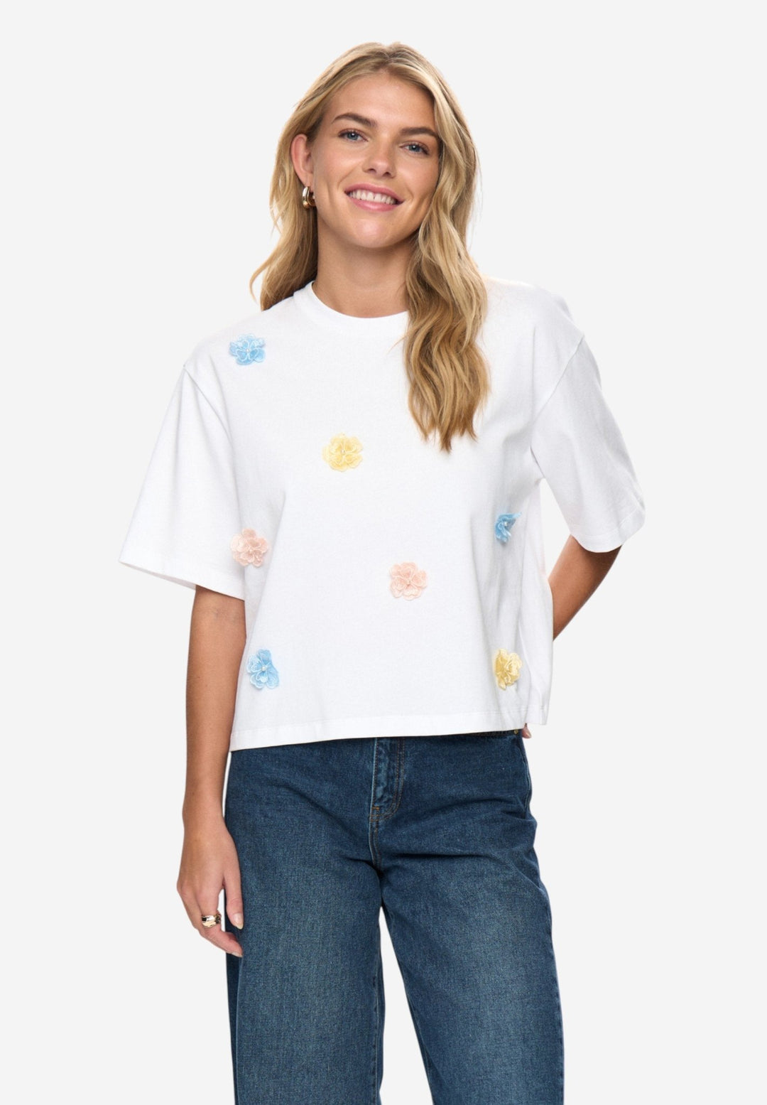 Fleura Tee Sky - Orchid Boutique - Orchid Boutique