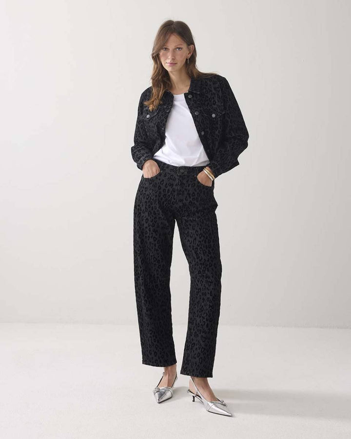 Black Leopard Denim - Summum - Orchid Boutique