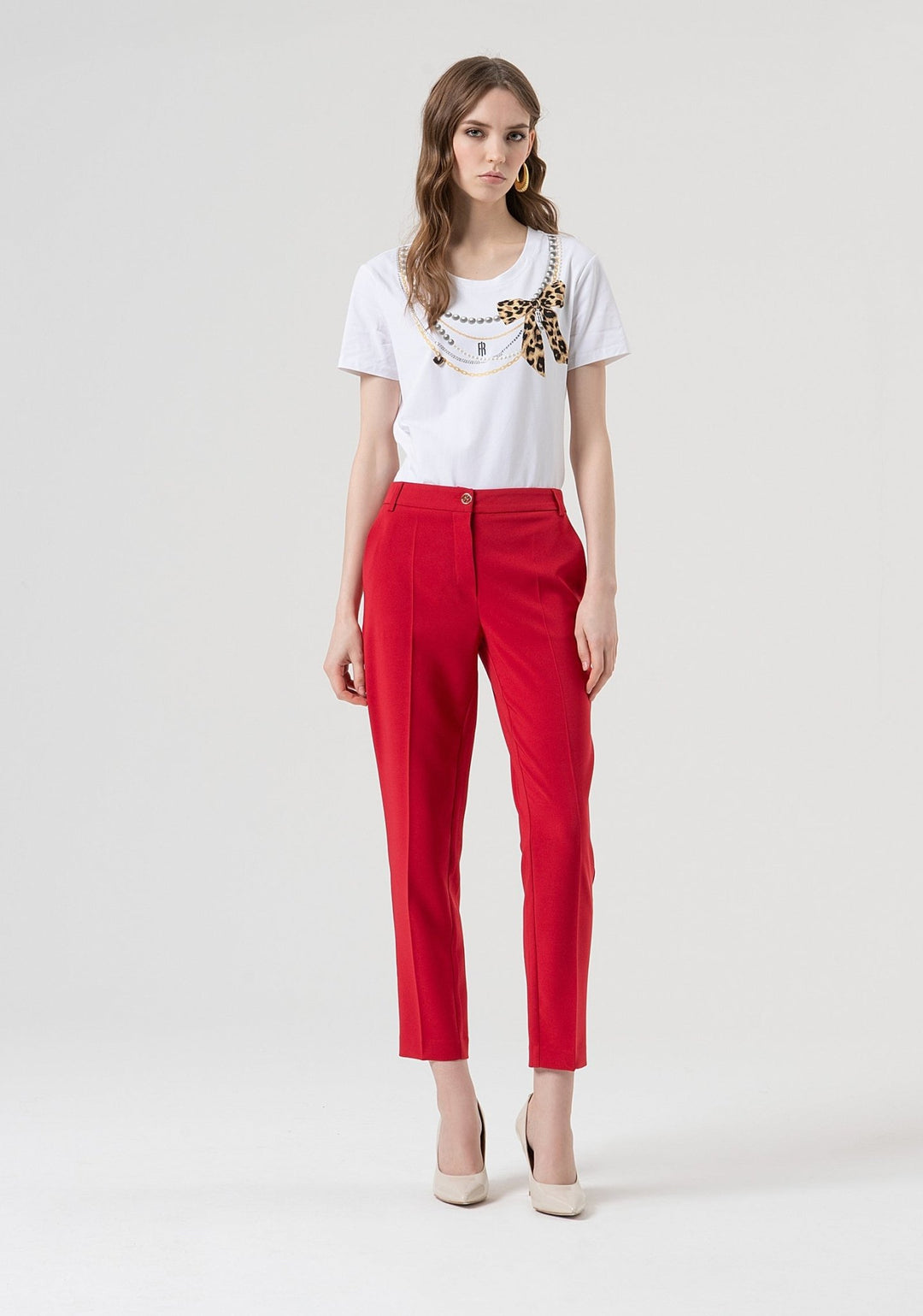 Redwine Chinos - Fracomina - Orchid Boutique