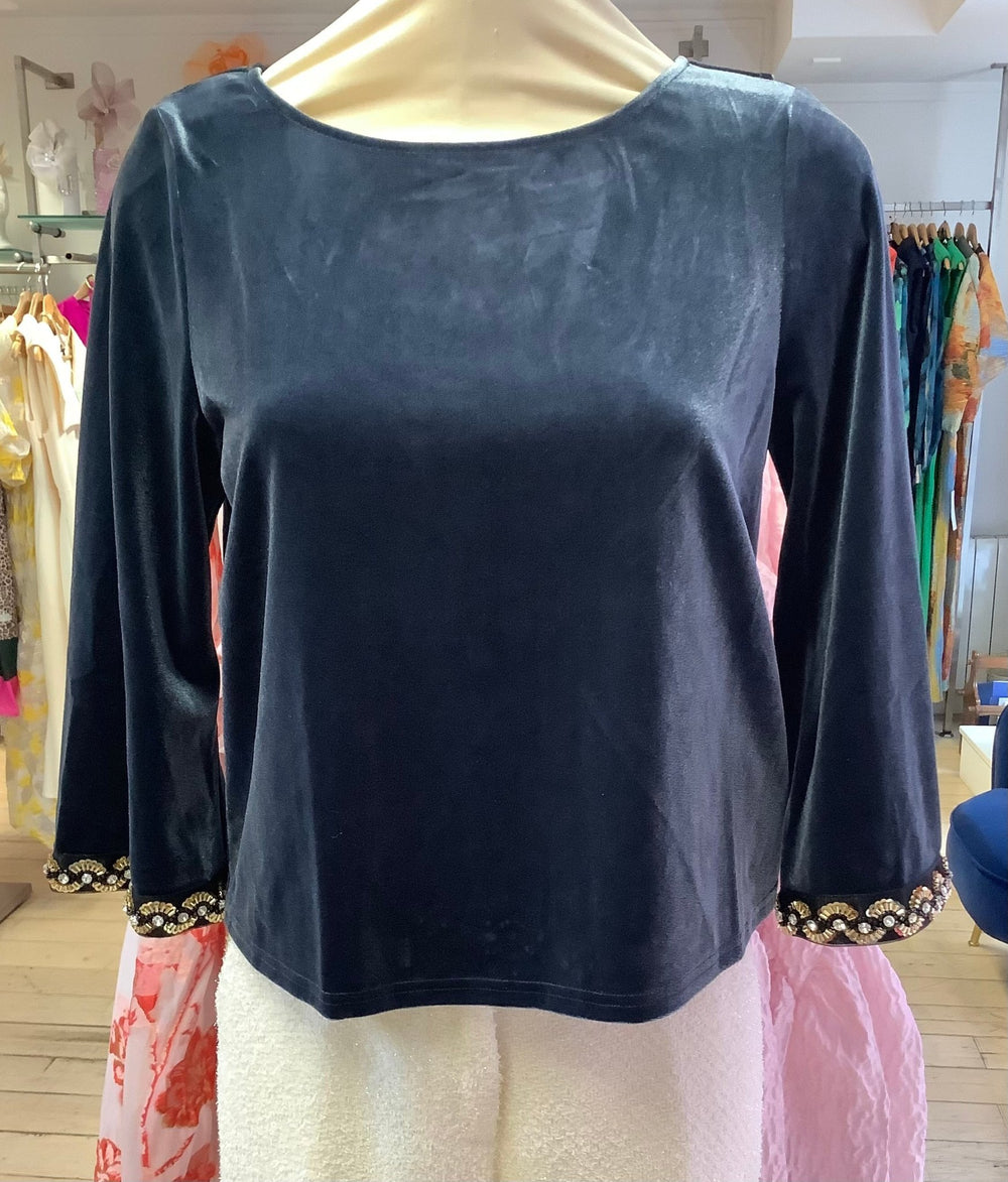 Forgotten Top Blue - Traffic People - Orchid Boutique