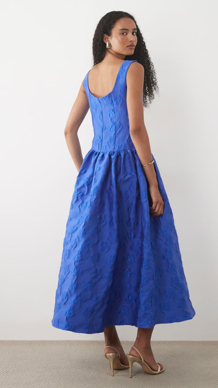 Riviera Brooch a midi Dress