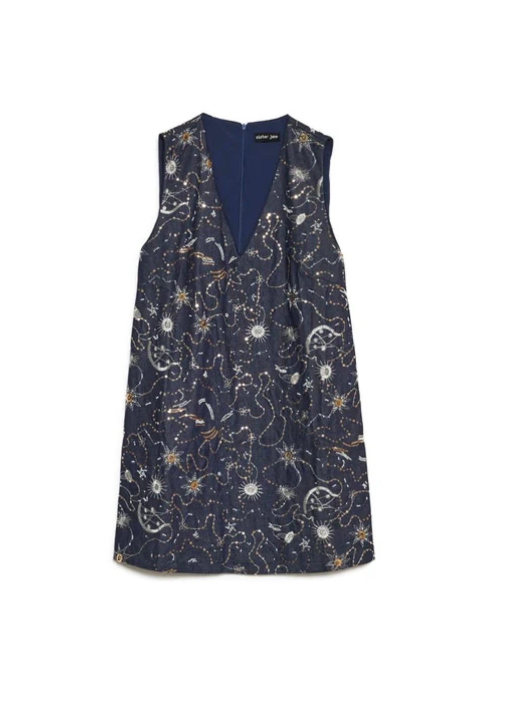 Zodiac Denim Mini Dress - Sister Jane - Orchid Boutique