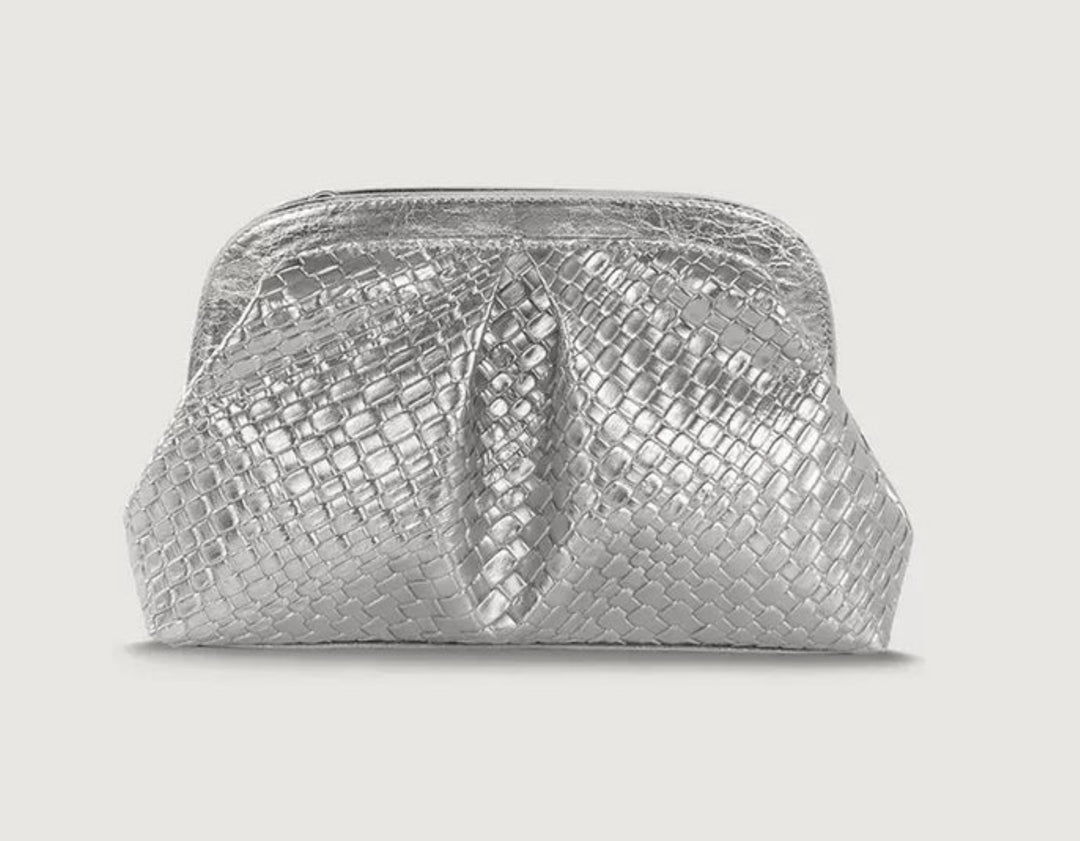 Silver rectangular bag - Orchid Boutique - Orchid Boutique