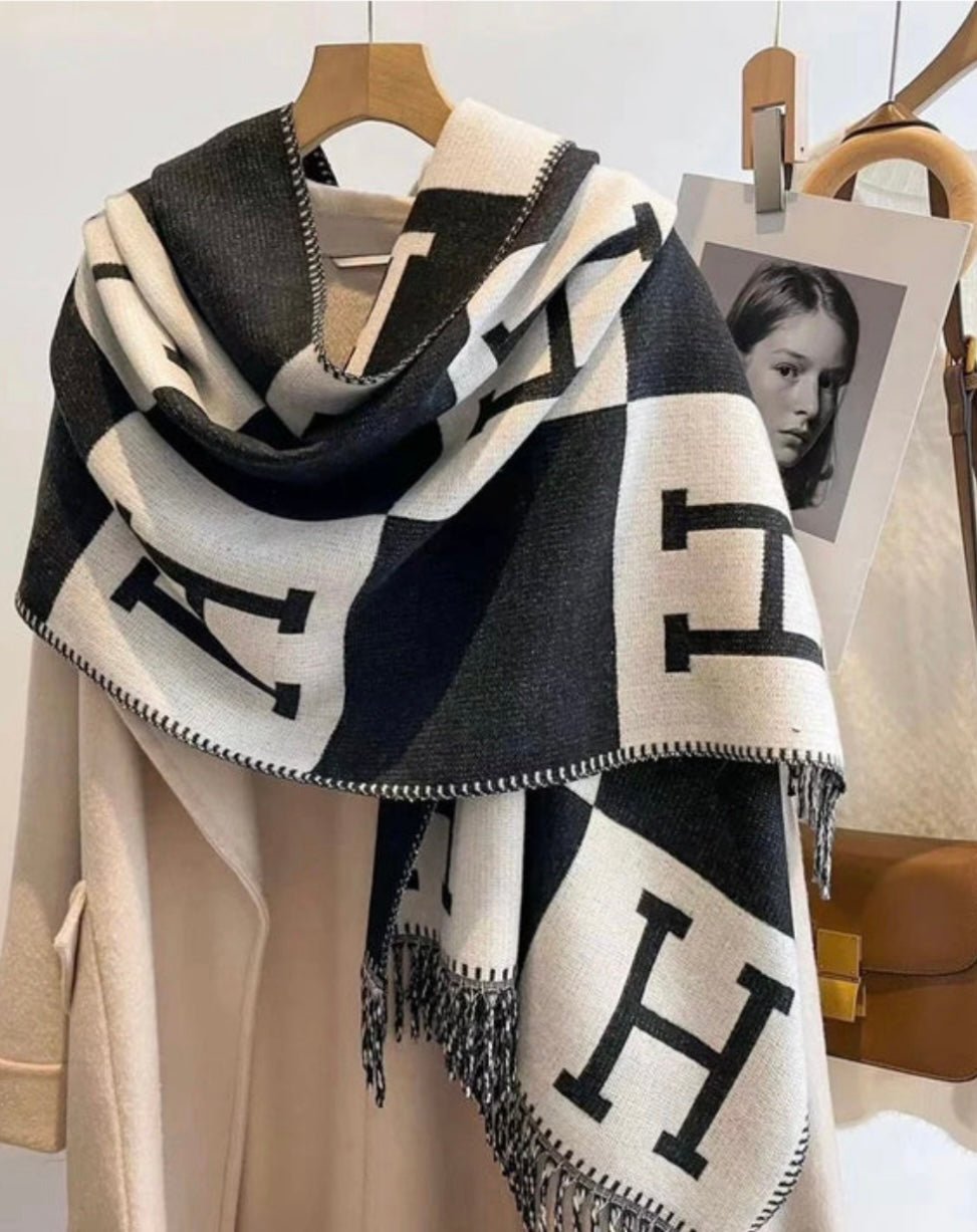 Lara Black Scarf - Orchid Boutique - Orchid Boutique
