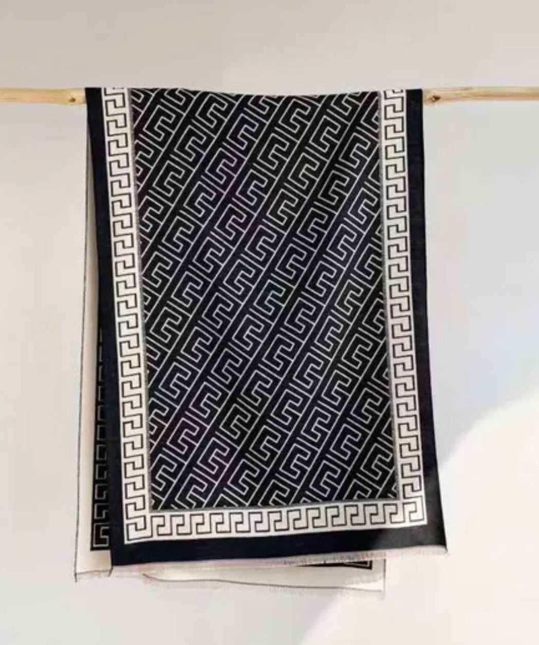 Geo Black Scarf - Orchid Boutique - Orchid Boutique