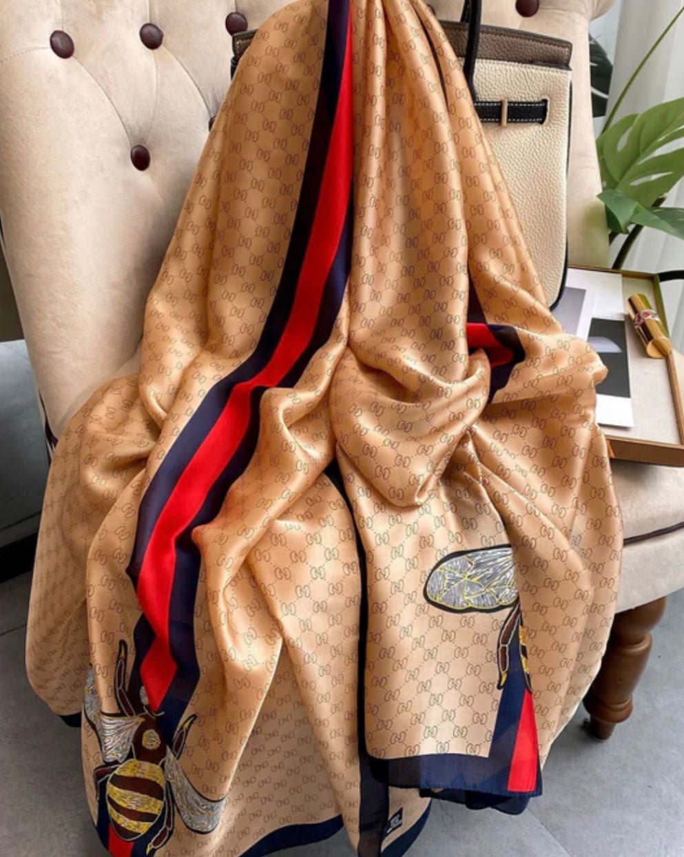 Gold Bee scarf - Orchid Boutique - Orchid Boutique
