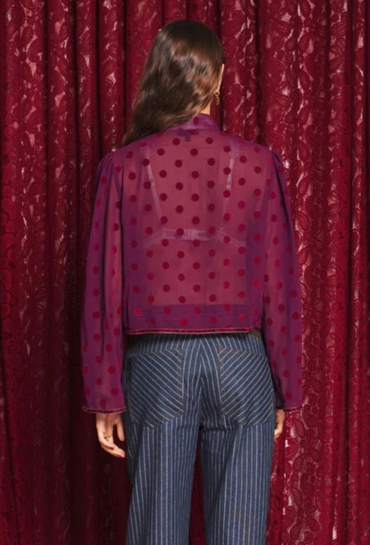 Destiny Spot Bow Blouse - Sister Jane - Orchid Boutique