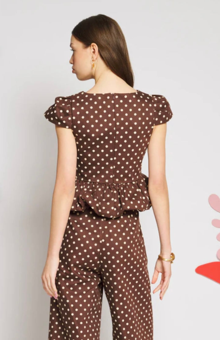 Arles Polka Dot top