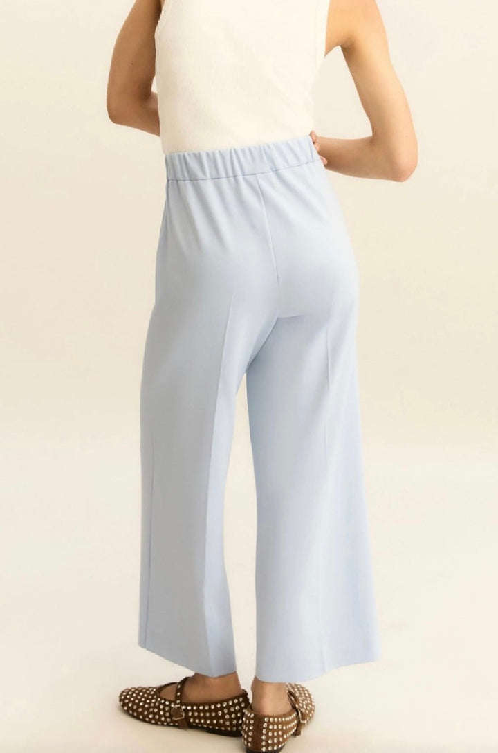 Cropped Blue Trousers - Emme - Orchid Boutique