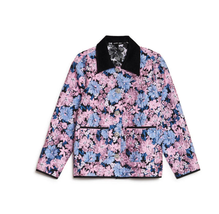 Floral Canvas Jacquard Jacket