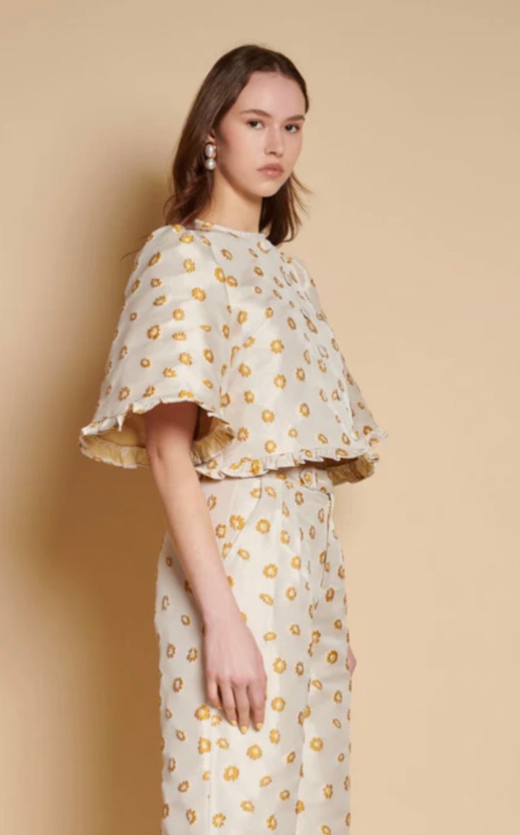 Mora Jacquard Ruffle Top - Sister Jane - Orchid Boutique