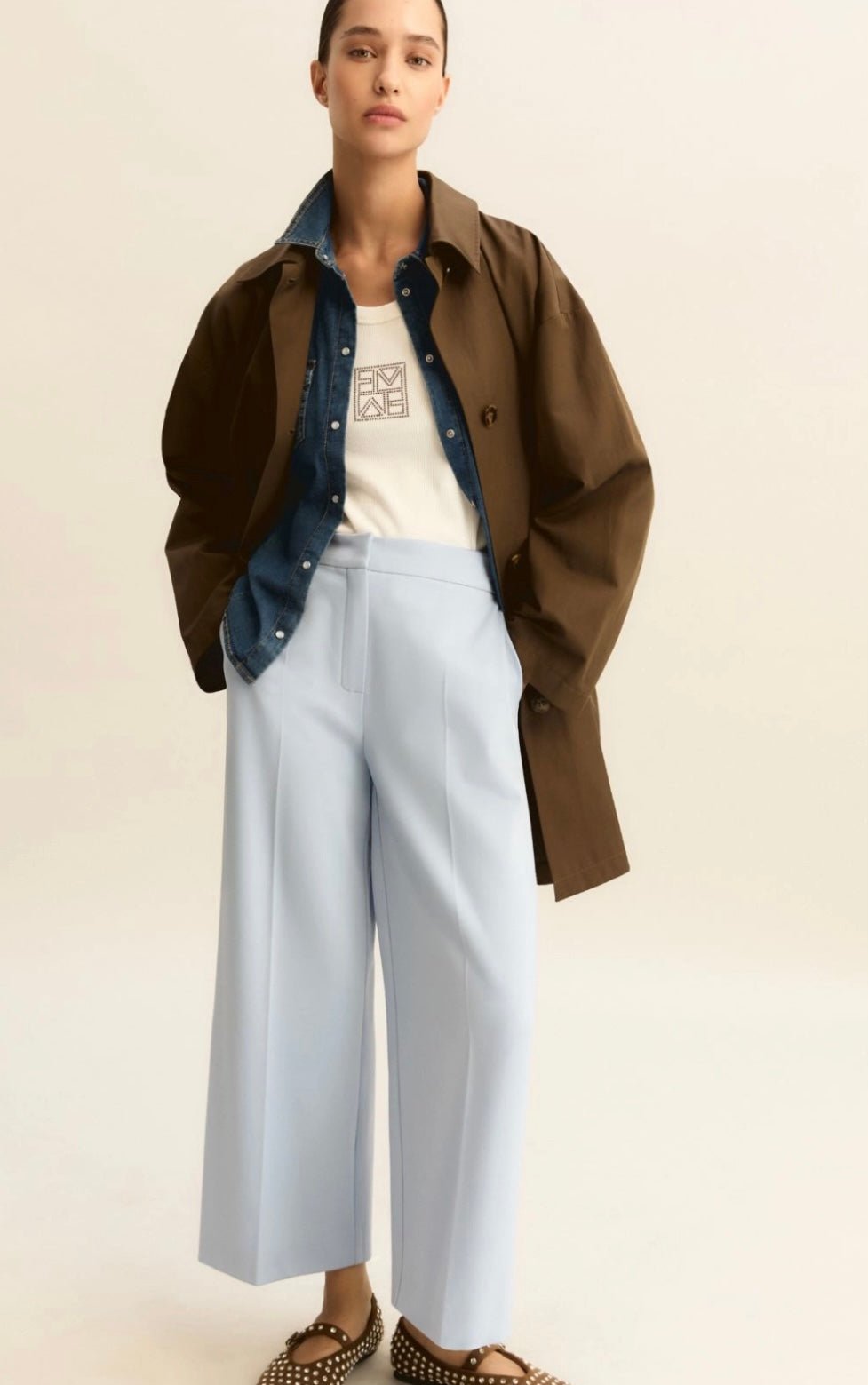 Cropped Navy - Emme - Orchid Boutique