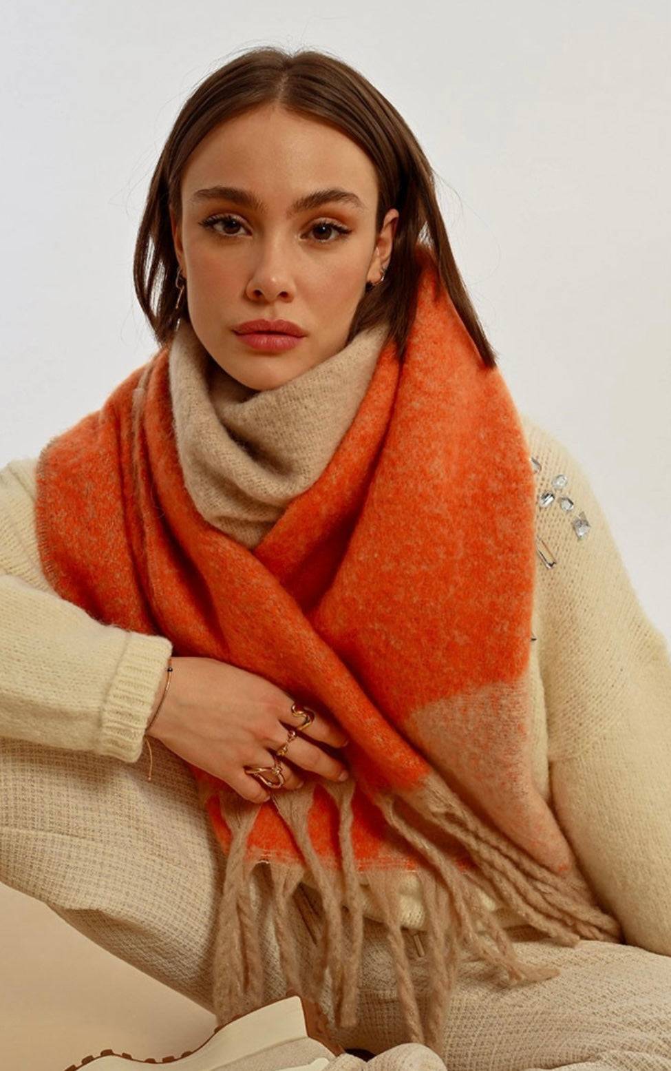 Molly B Scarf Orange | Molly Bracken | Orchid Boutique