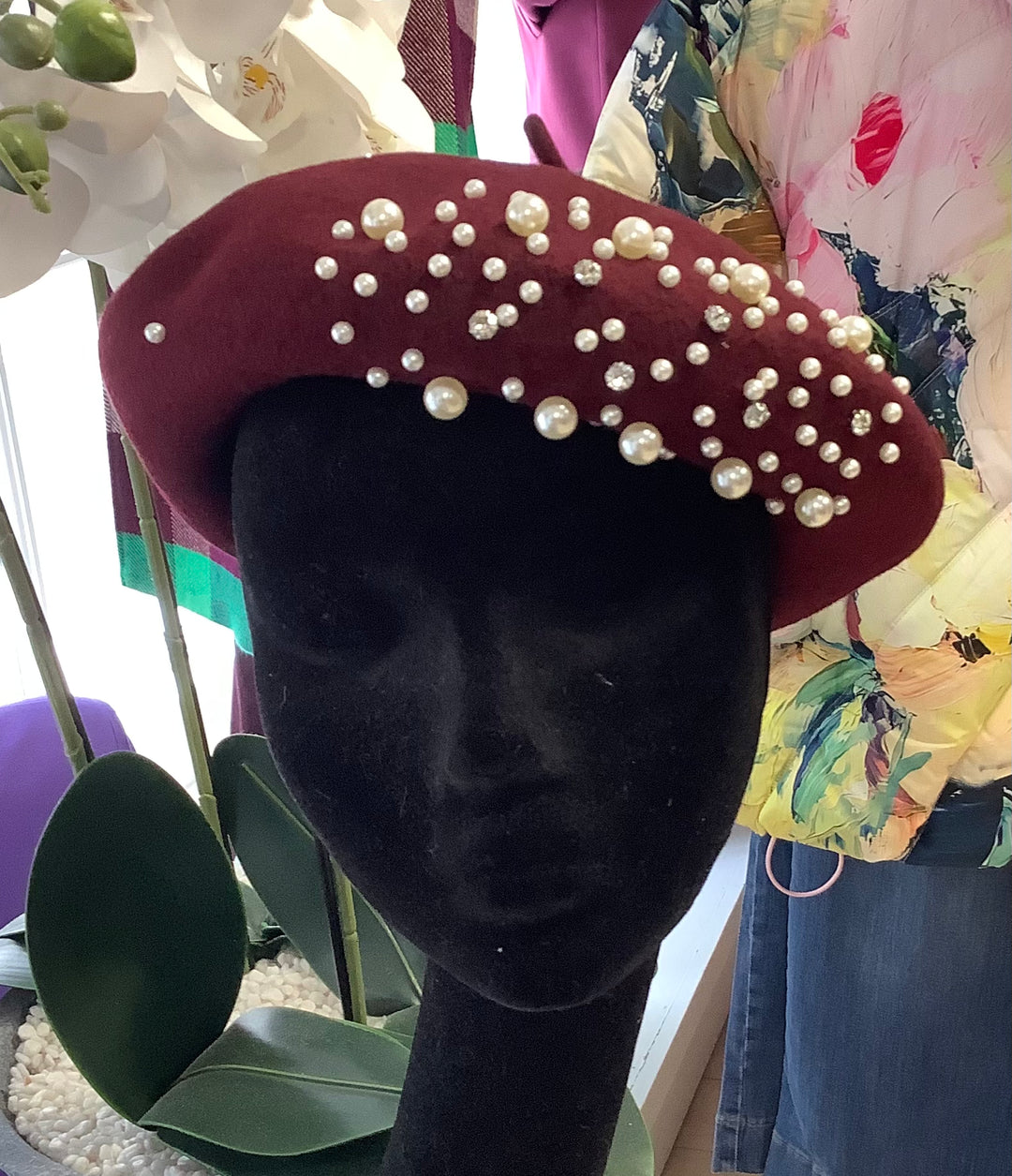 Cime Burgundy Beret