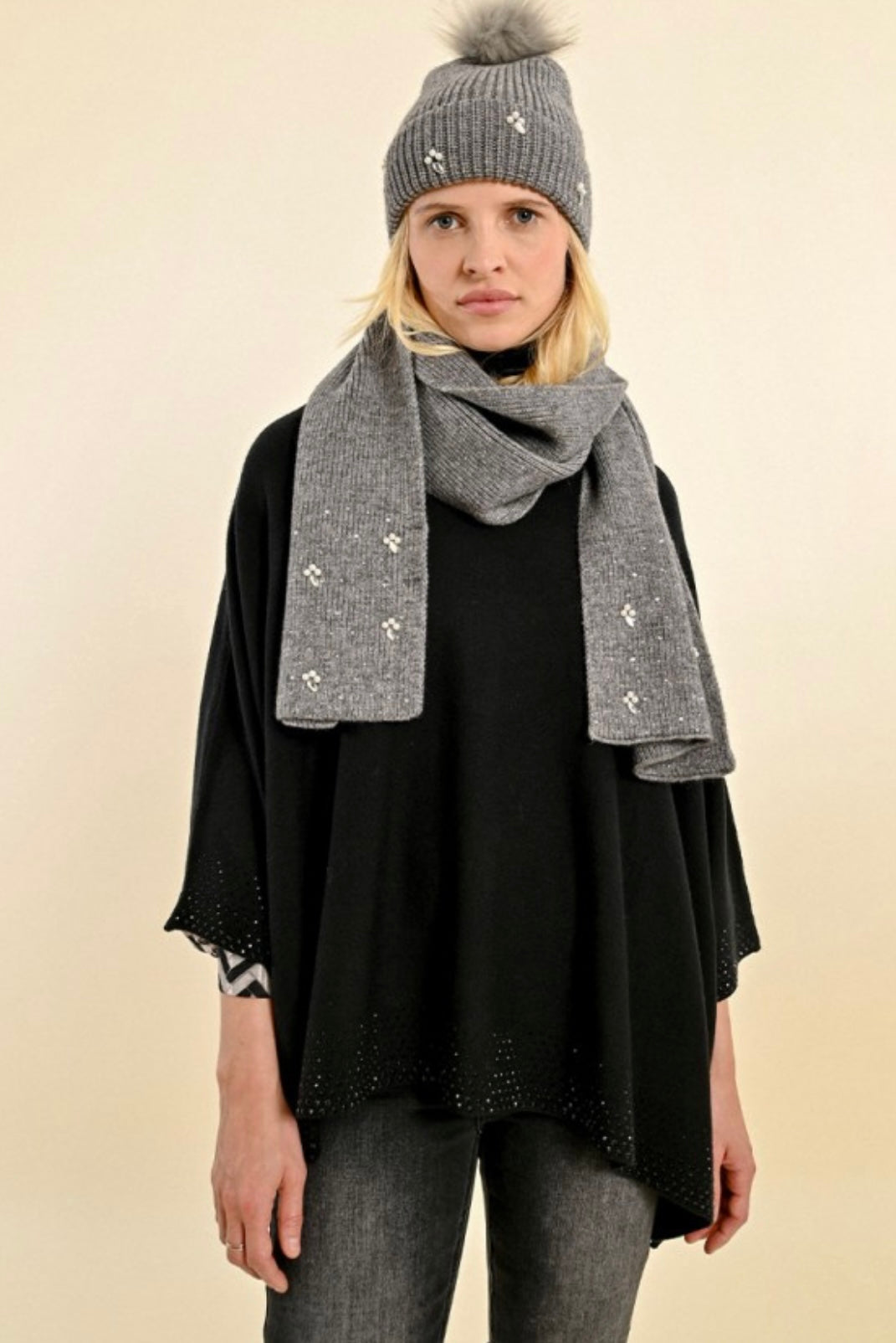 Molly B Light Grey Scarf | Molly Bracken | Orchid Boutique