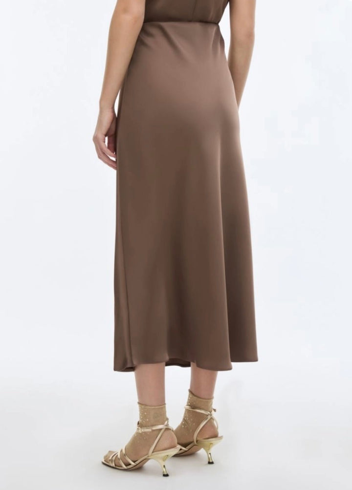 Fauna Brown Skirt by iBlues - iBlues - Orchid Boutique