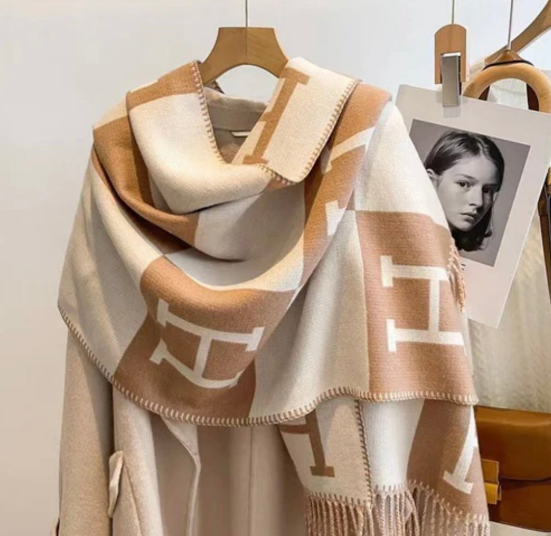 Lara Beige Scarf - Orchid Boutique - Orchid Boutique