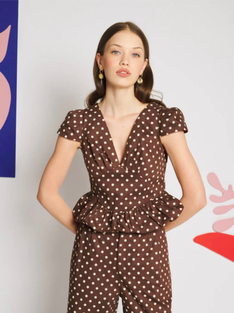 Arles Polka Dot top
