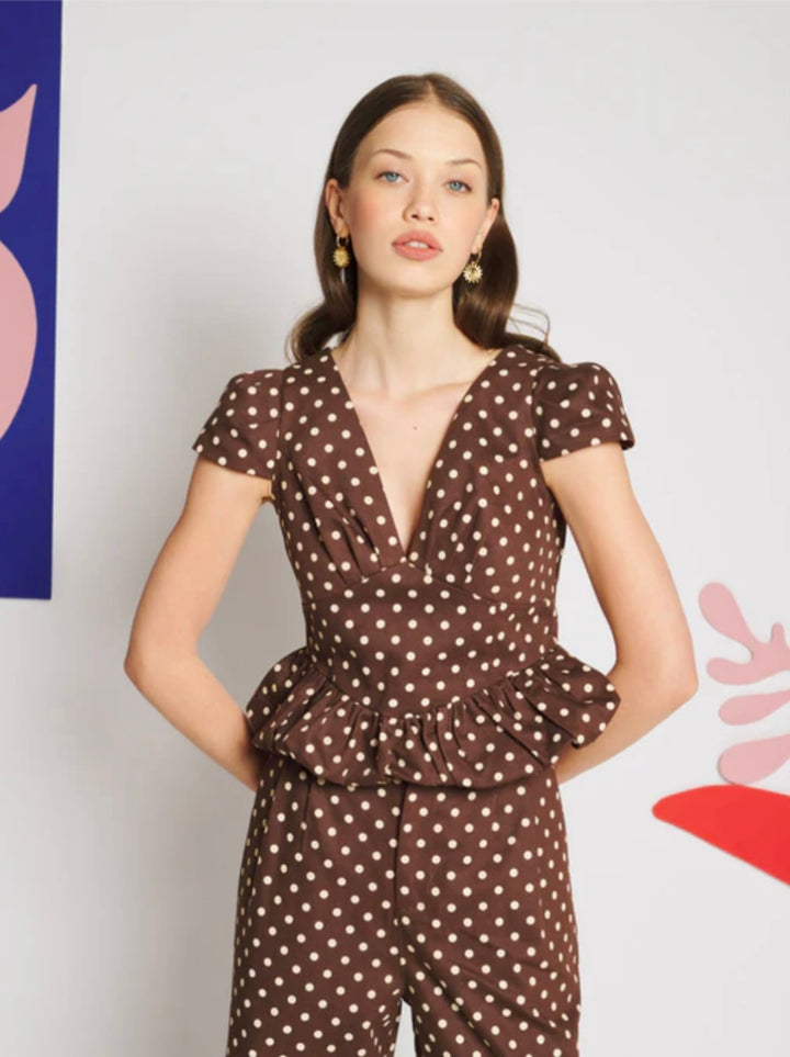 Arles Polka Dot top