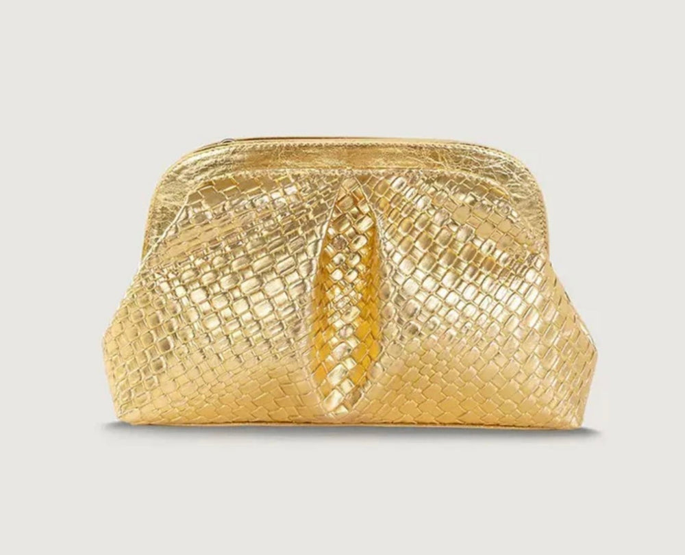 Gold Rectangular Bag - Orchid Boutique - Orchid Boutique